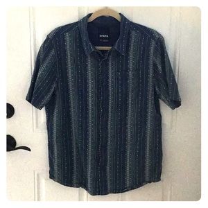 Prana Carrillo Loose Fitting Blue Jean Shirt